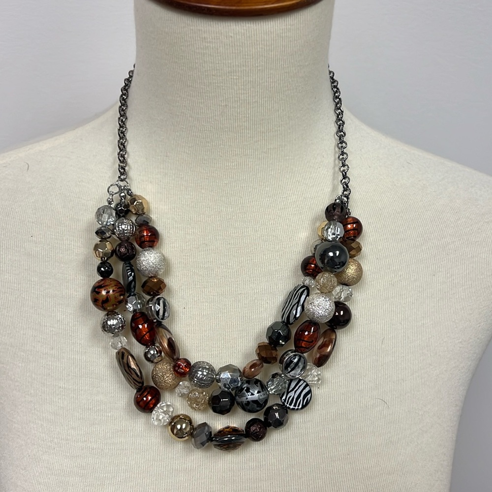 Fun animal prints Statement necklace